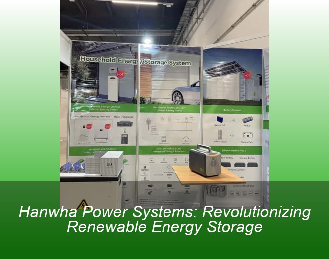 Hanwha Power Systems: Revolutionizing Renewable Energy Storage